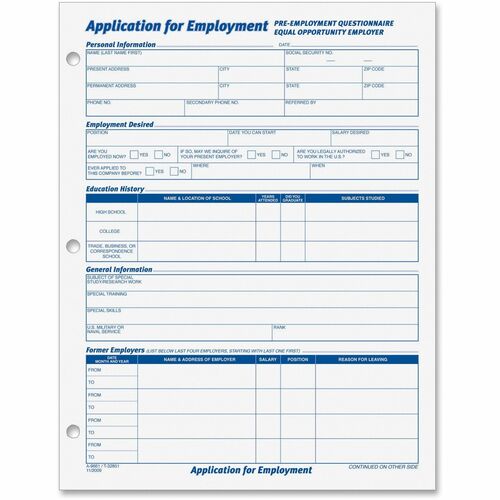 Employment Forms